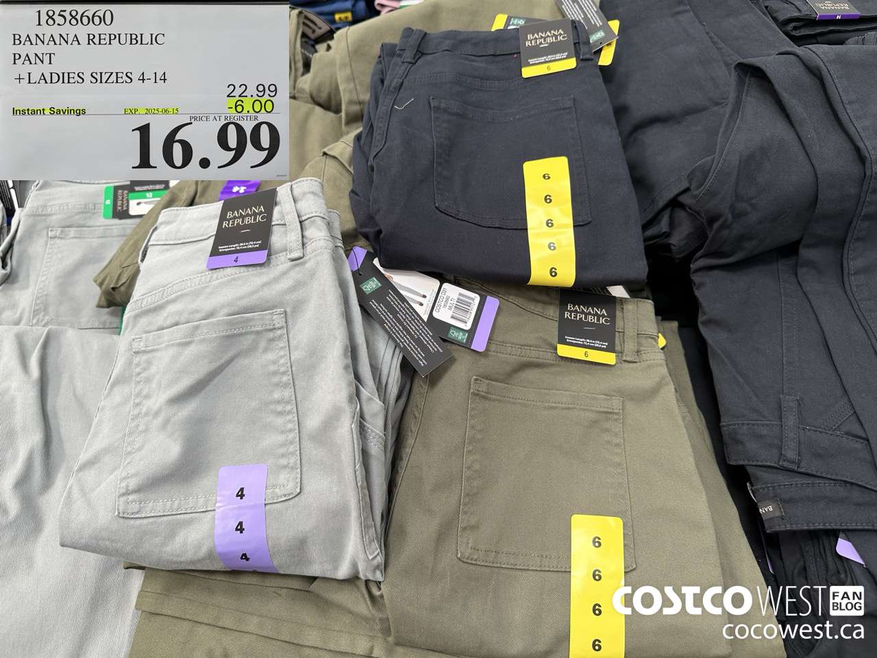 1858660 BANANA REPUBLIC PANT LADIES SIZES 4-14 ($6.00 INSTANT SAVINGS EXPIRES ON 2025-06-15) $16.99