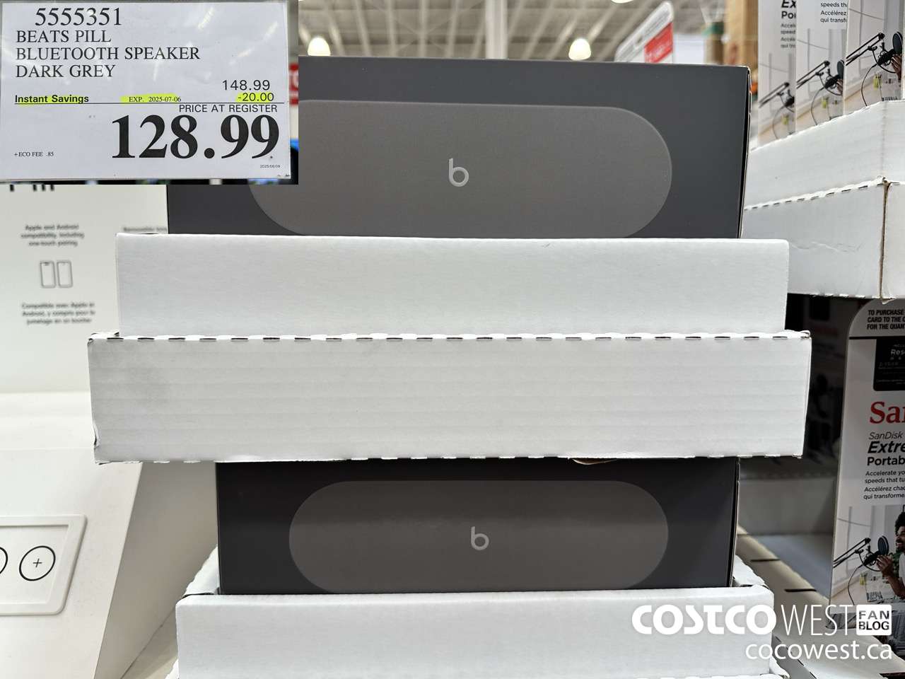 5555351 BEATS PILL BLUETOOTH SPEAKER DARK GREY ($20.00 INSTANT SAVINGS EXPIRES ON 2025-07-06) $128.99