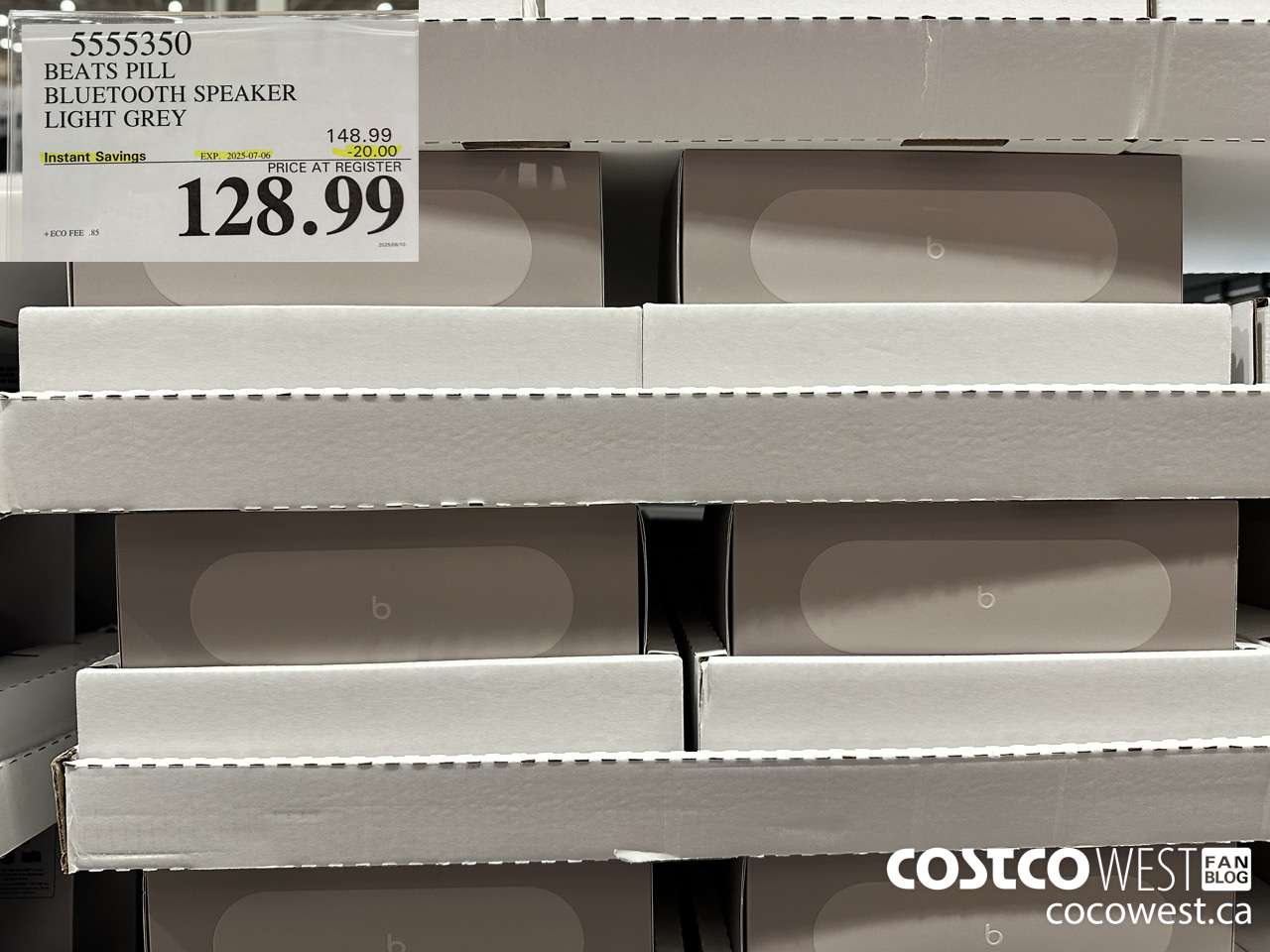 5555350 BEATS PILL BLUETOOTH SPEAKER LIGHT/DARK GREY ($20.00 INSTANT SAVINGS EXPIRES ON 2025-07-06) $128.99