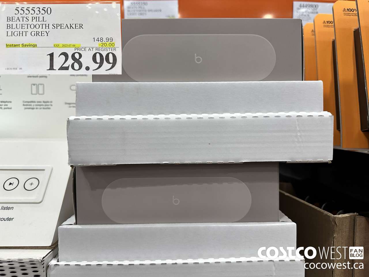 5555350 BEATS PILL BLUETOOTH SPEAKER LIGHT/DARK GREY ($20.00 INSTANT SAVINGS EXPIRES ON 2025-07-06) $128.99