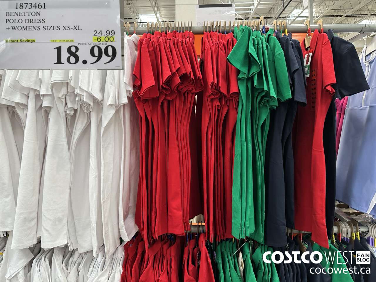 1873461 BENETTON POLO DRESS WOMENS SIZSE XS-XL ($6.00 INSTANT SAVINGS EXPIRES ON 2025-06-08) $18.99