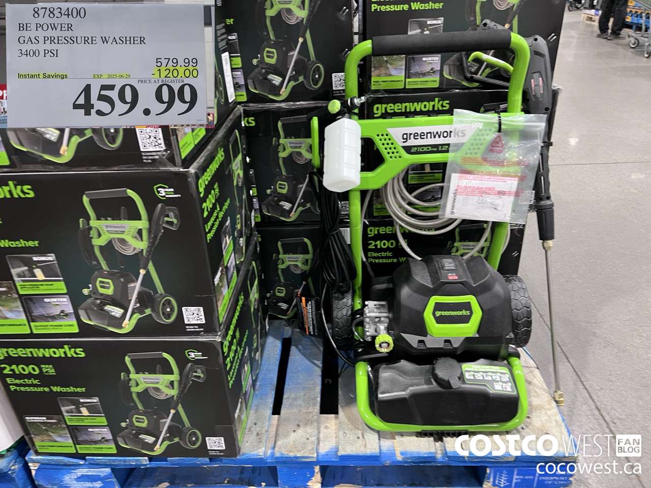 8783400 BE POWER PRESSURE WASHER 3400 PSI ($120.00 INSTANT SAVINGS EXPIRES ON 2025-06-29) $459.99