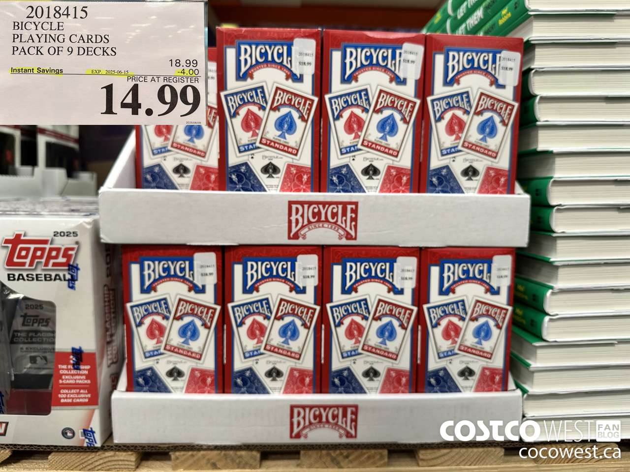 2018415 BICYCLE PLAYING CARDS PACK OF 9 DECKS ($4.00 INSTANT SAVINGS EXPIRES ON 2025-06-15) $14.99