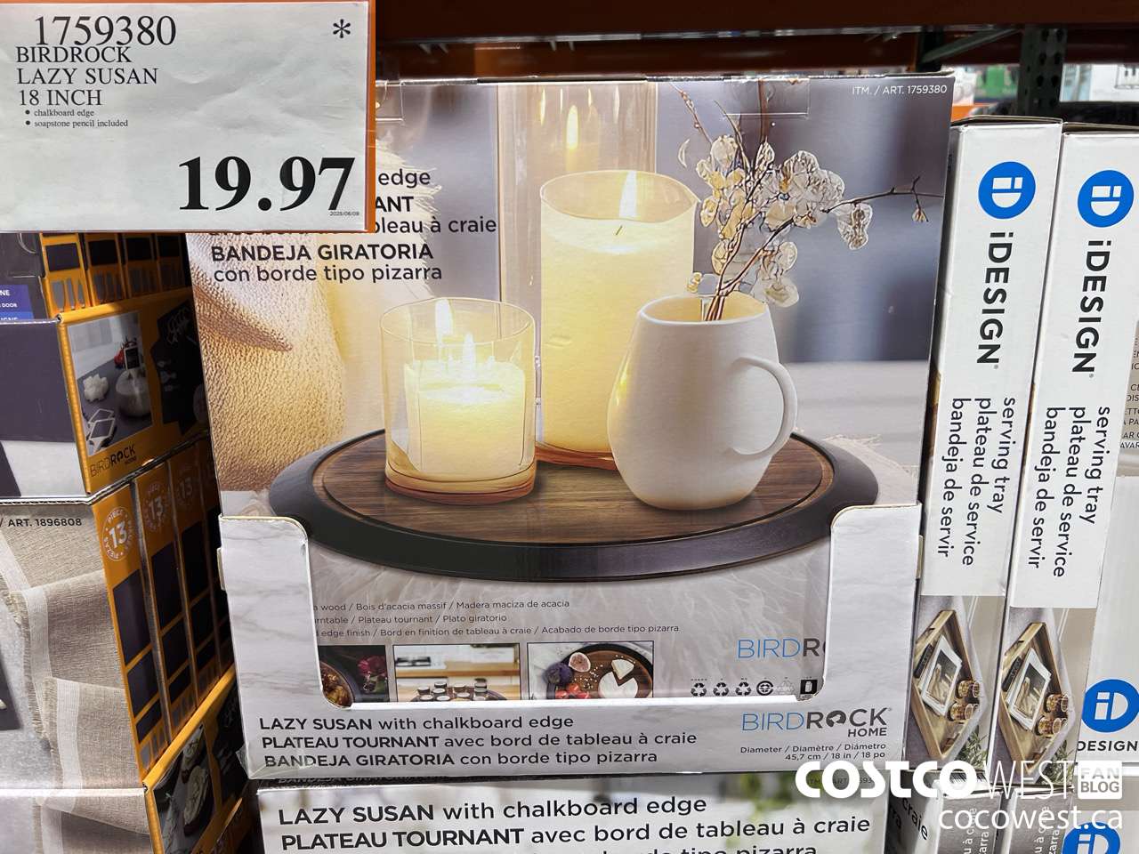 1759380 BIRDROCK LAZY SUSAN 18 INCH $19.97
