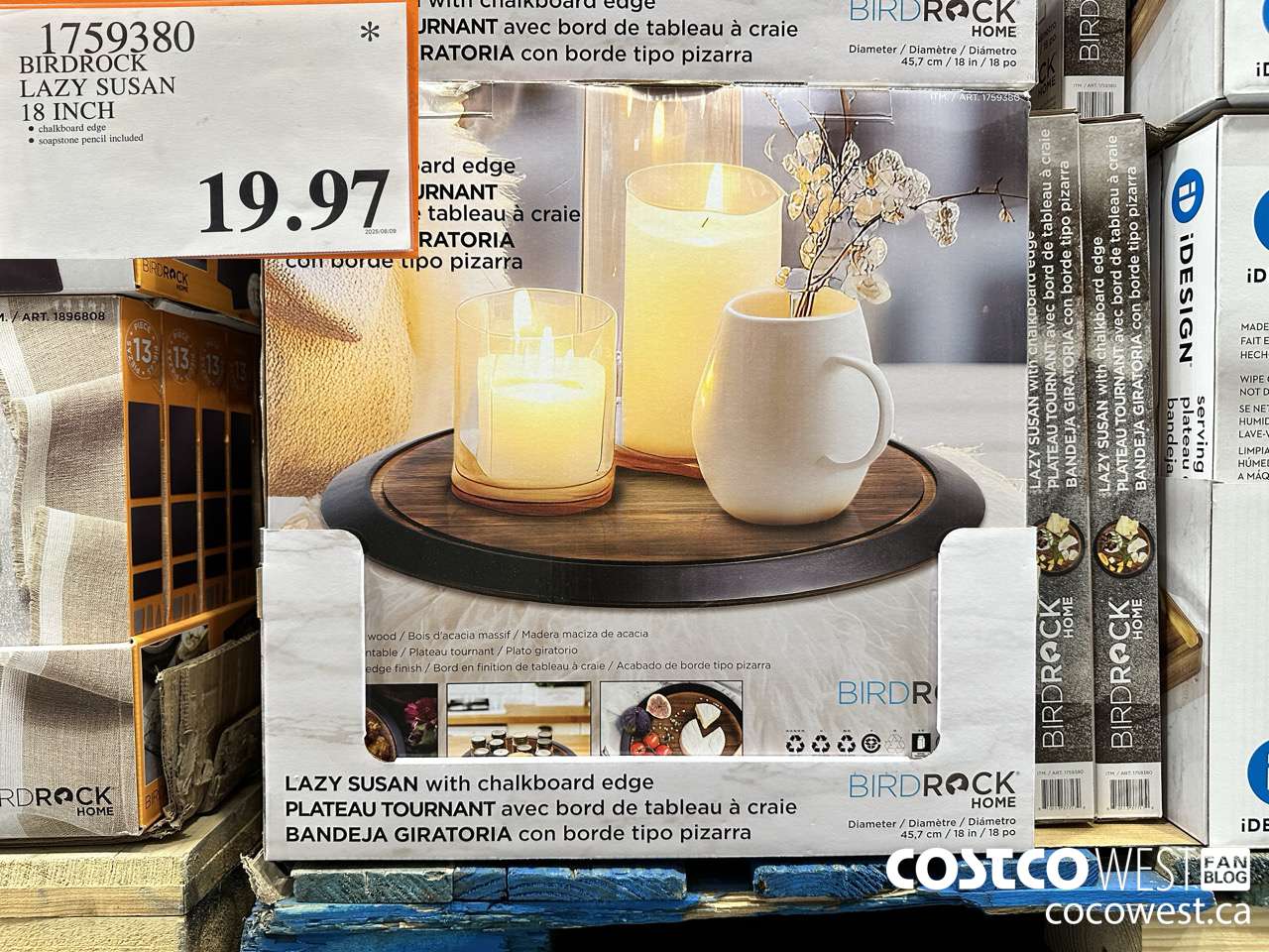 1759380 BIRDROCK LAZY SUSAN 18 INCH $19.97