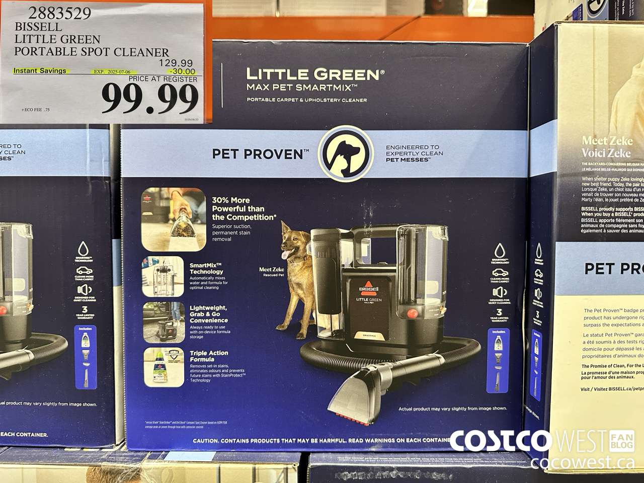 2883529 BISSELL LITTLE GREEN PORTABLE PORTABLE CLEANER ($30.00 INSTANT SAVINGS EXPIRES ON 2025-07-06) $99.99