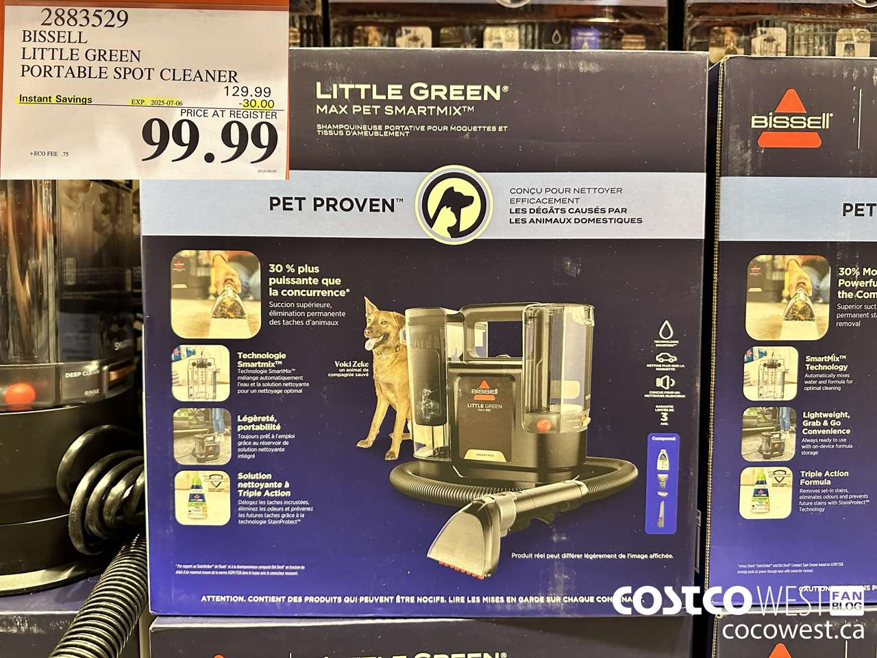 2883529 BISSELL LITTLE GREEN PORTABLE PORTABLE CLEANER ($30.00 INSTANT SAVINGS EXPIRES ON 2025-07-06) $99.99