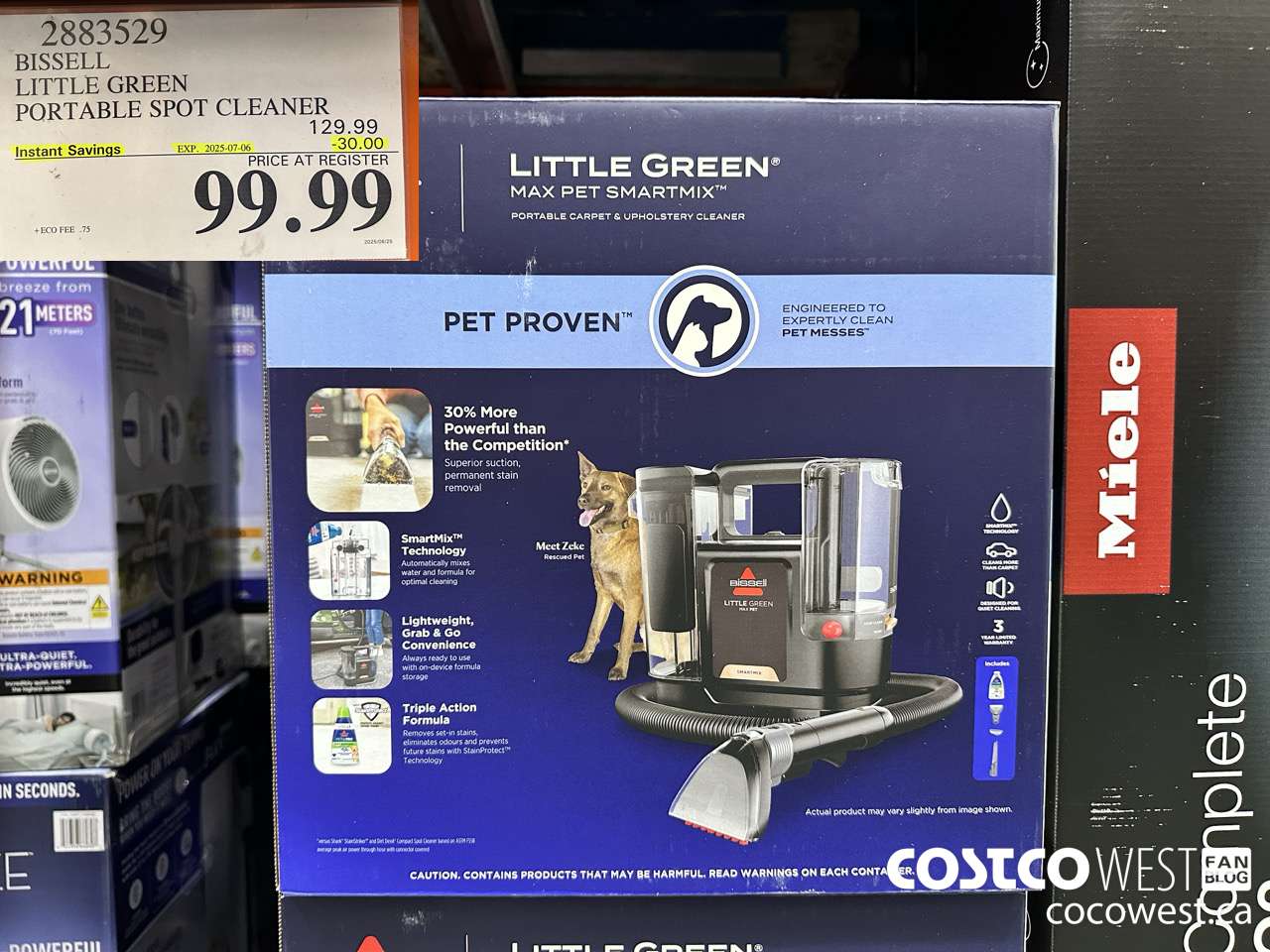 2883529 BISSELL LITTLE GREEN PORTABLE PORTABLE CLEANER ($30.00 INSTANT SAVINGS EXPIRES ON 2025-07-06) $99.99