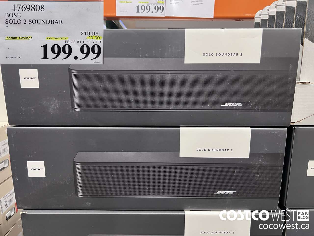 1769808 BOSE SOLO 2 SOUNDBAR ($20.00 INSTANT SAVINGS EXPIRES ON 2025-06-19) $199.99
