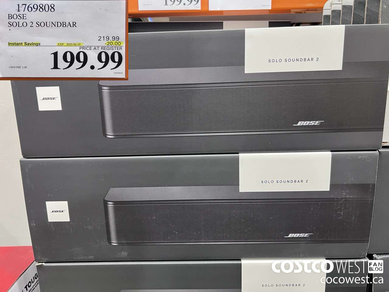 1769808 BOSE SOLO 2 SOUNDBAR ($20.00 INSTANT SAVINGS EXPIRES ON 2025-06-19) $199.99