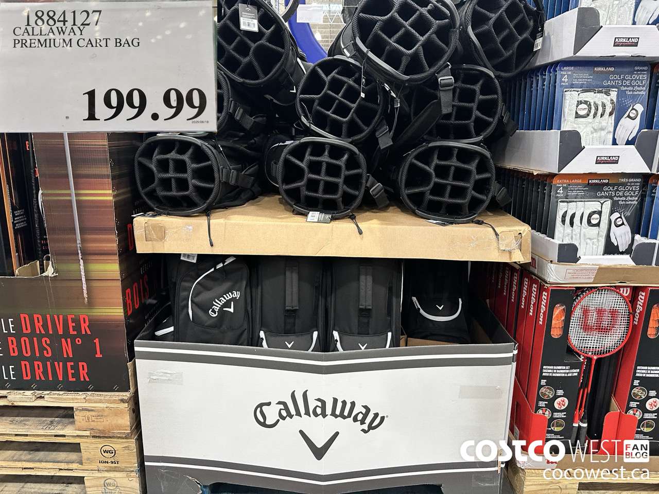 1884127 CALLAWAY PREMIUM CART BAG $199.99