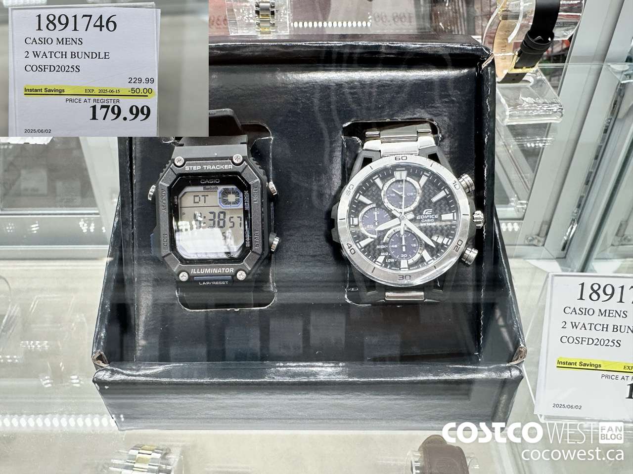 1891746 CASIO MENS 2 WATCH BUNDLE COSFD2025S ($50.00 INSTANT SAVINGS EXPIRES ON 2025-06-15) $179.99