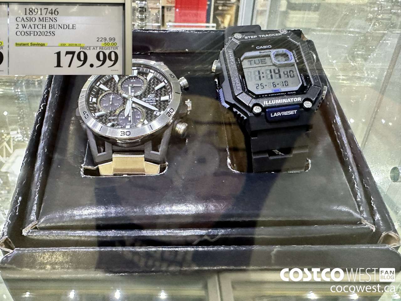 1891746 CASIO MENS 2 WATCH BUNDLE COSFD2025S ($50.00 INSTANT SAVINGS EXPIRES ON 2025-06-15) $179.99