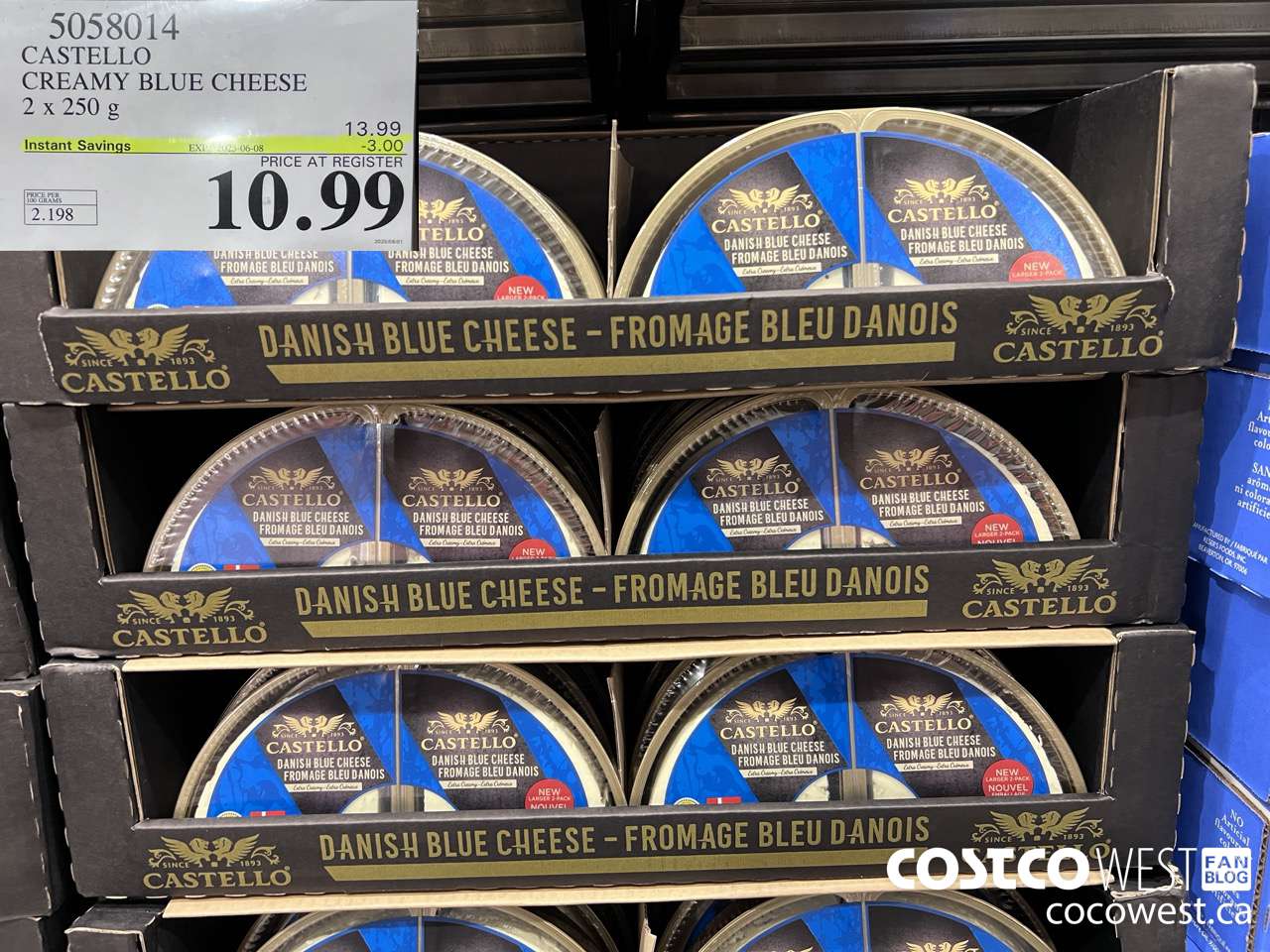 5058014 CASTELLO CREAMY BLUE CHEESE 2 x 250 g ($3.00 INSTANT SAVINGS EXPIRES ON 2025-06-08) $10.99