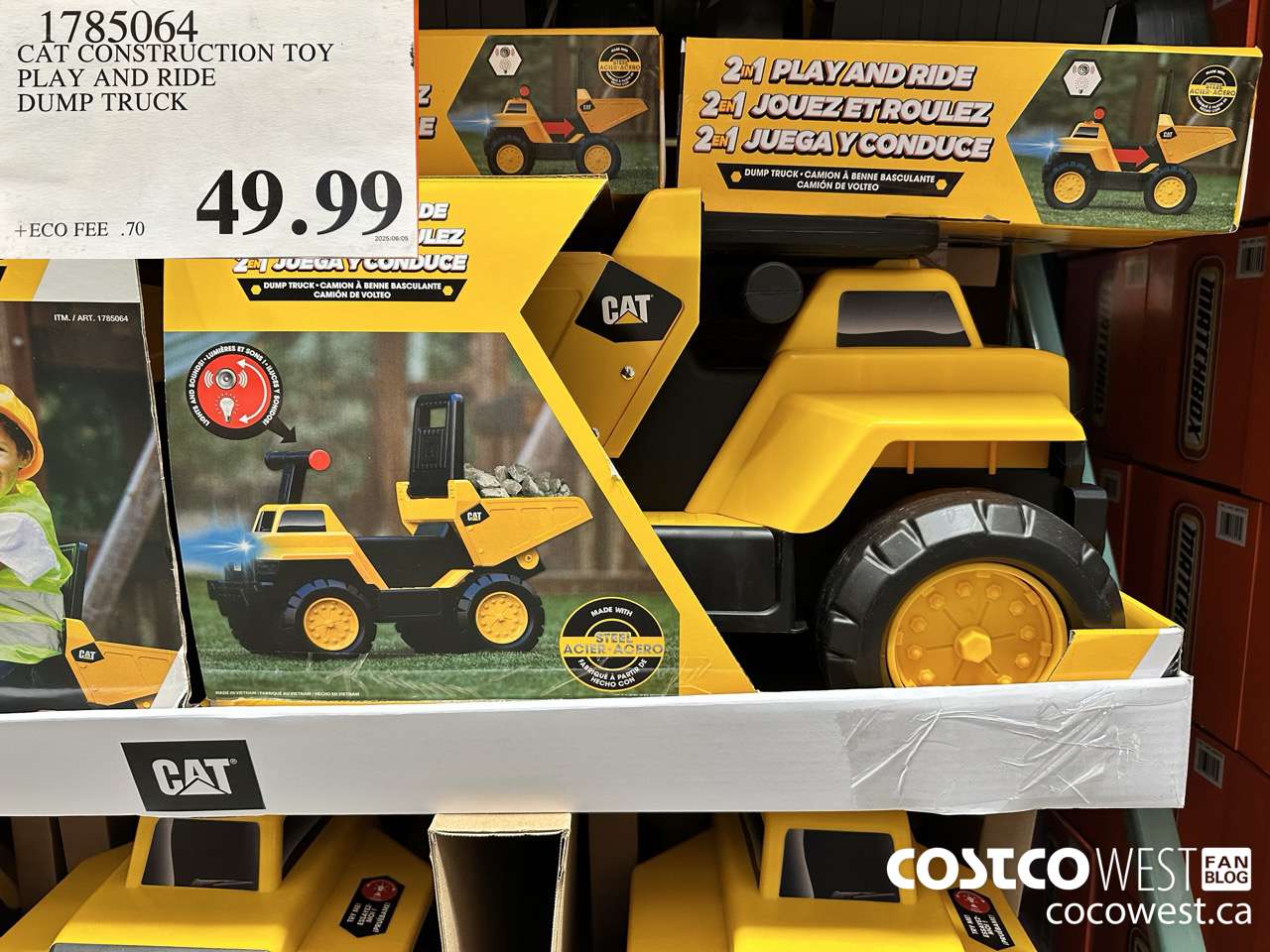 1785064 CAT CONSTRUCTION TOY PLAY AND RIDE DUMP TRUCK $49.99