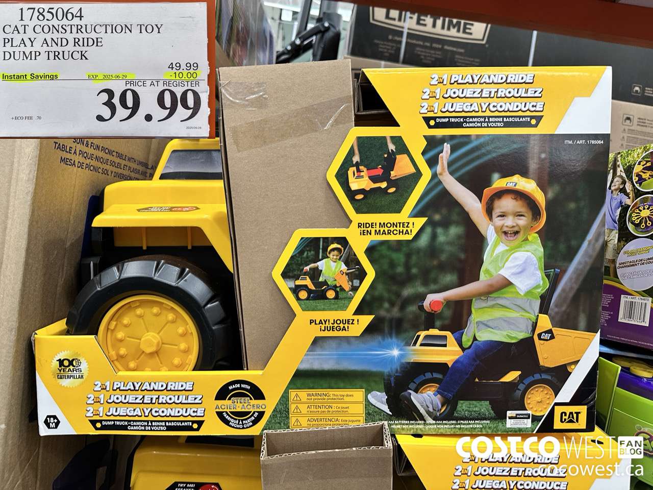 1785064 CAT CONSTRUCTION TOY PLAY AND RIDE DUMP TRUCK ($10.00 INSTANT SAVINGS EXPIRES ON 2025-06-29) $39.99