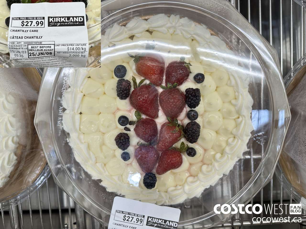 1937040 CHANTILLY CAKE $27.99