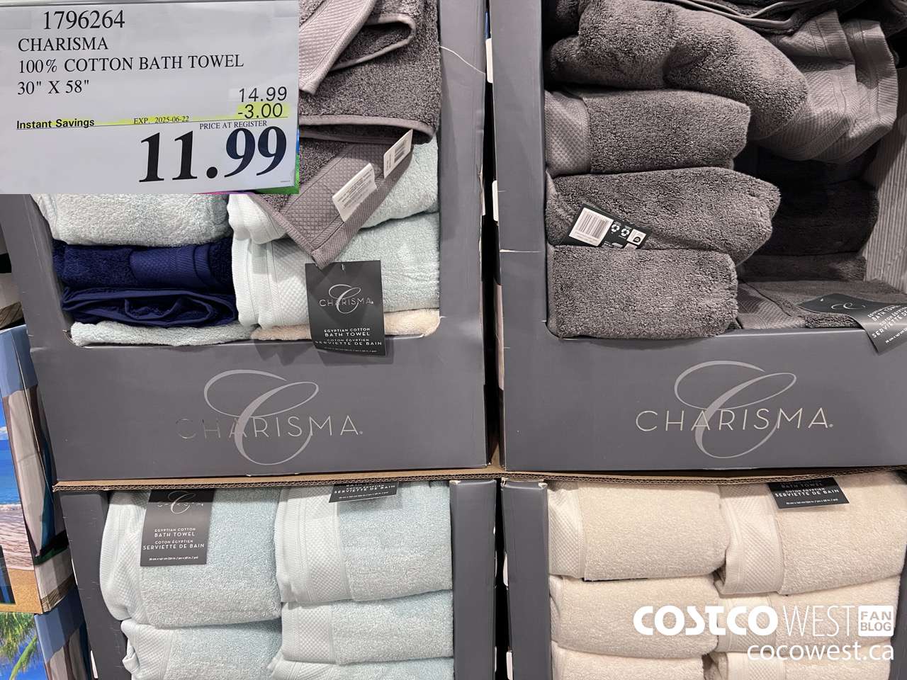 1796264 CHARISMA 100% COTTON BATH TOWEL 30