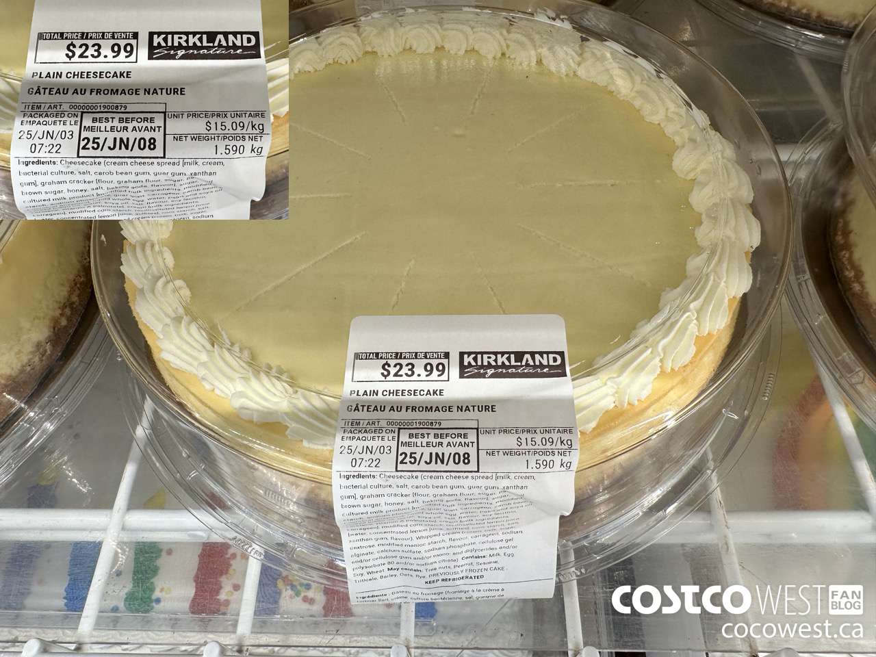 1900879 CHEESECAKE 1.590 kg $23.99
