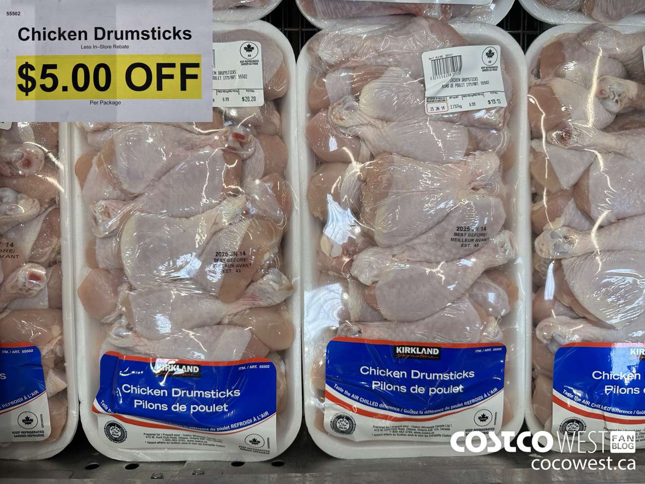 55502 CHICKEN DRUMSTICKS ($5.00 INSTANT SAVINGS)