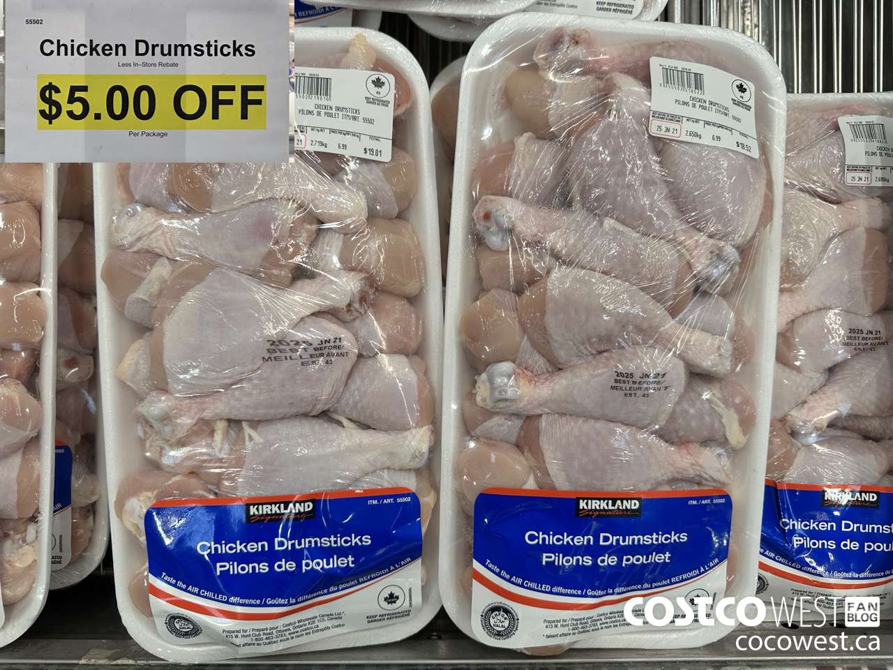 55502 CHICKEN DRUMSTICKS ($5.00 INSTANT SAVINGS)