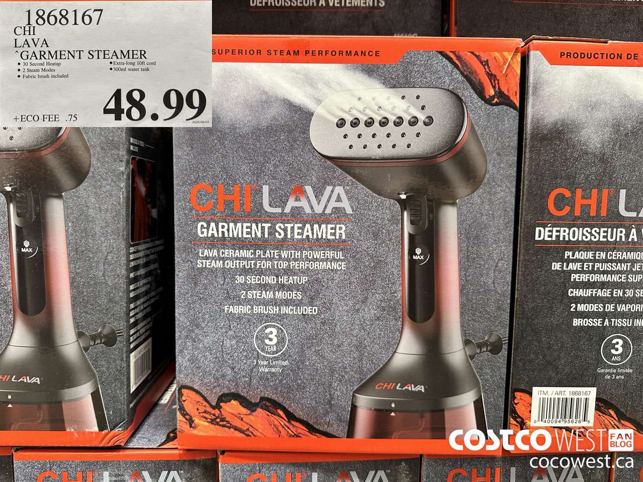 1868167 CHI LAVA GARMENT STEAMER $48.99