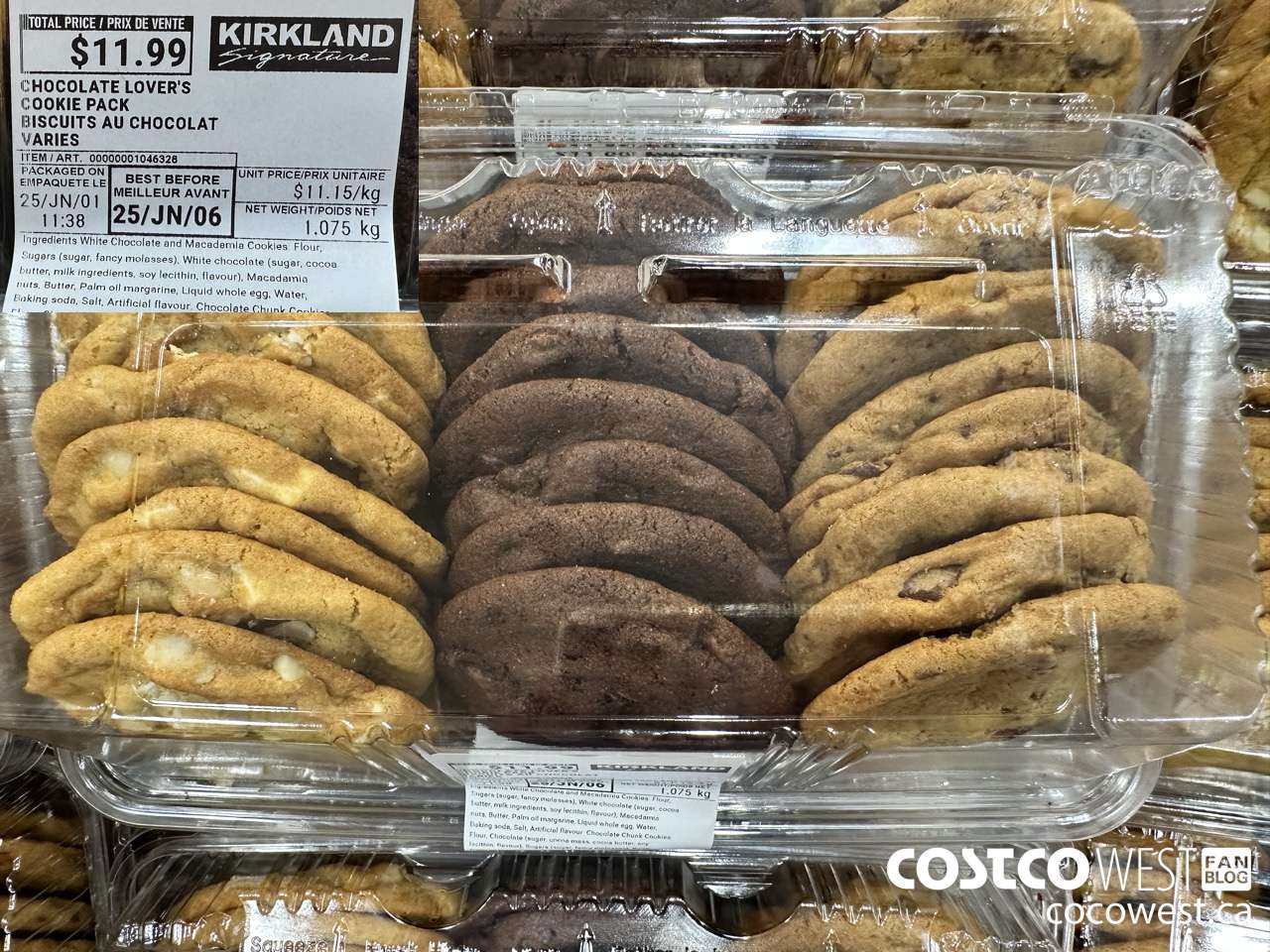 1046328 CHOCOLATE LOVER'S COOKIE PACK $11.99