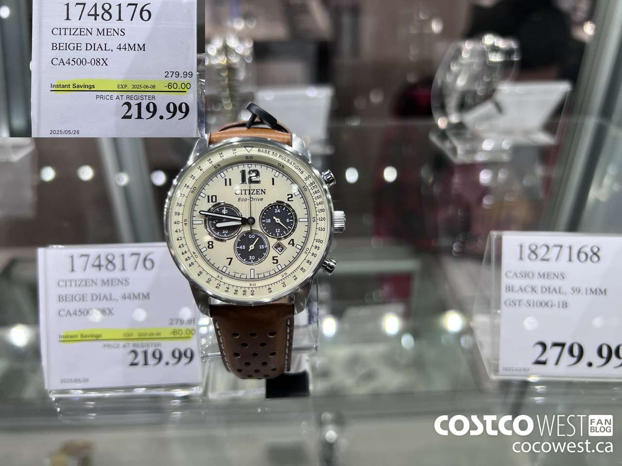 1748176 CITIZEN MENS BEIGE DIAL, 44MM CA4500-08X ($60.00 INSTANT SAVINGS EXPIRES ON 2025-06-08) $219.99