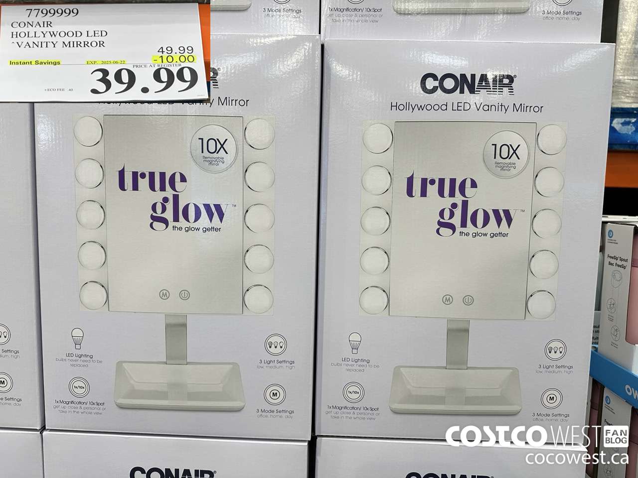 7799999 CONAIR HOLLYWOOD LED VANITY MIRROR ($10.00 INSTANT SAVINGS EXPIRES ON 2025-06-22) $39.99