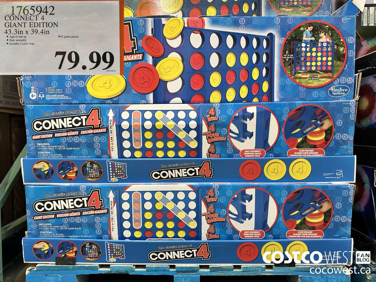 1765942 CONNECT 4 GIANT EDITION 1.1M X 1.0M $79.99