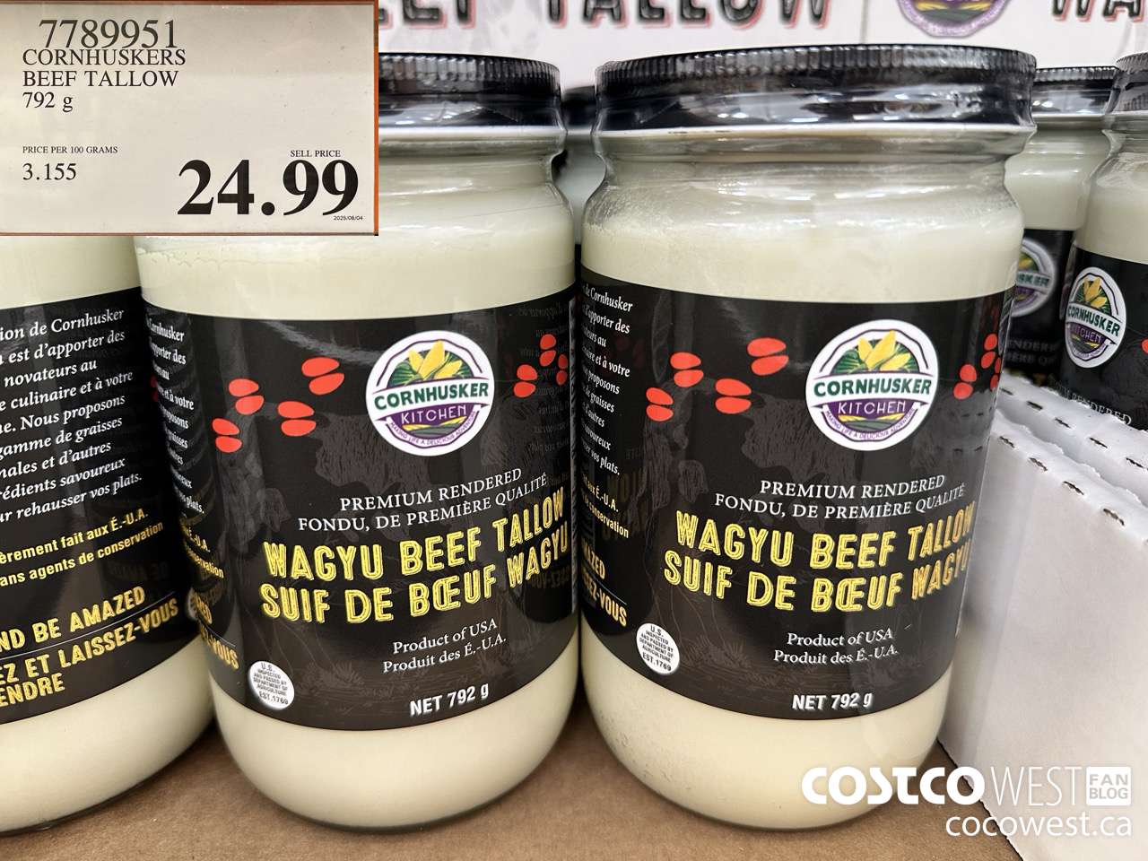 7789951 CORNHUSKERS BEEF TALLOW 792G $24.99