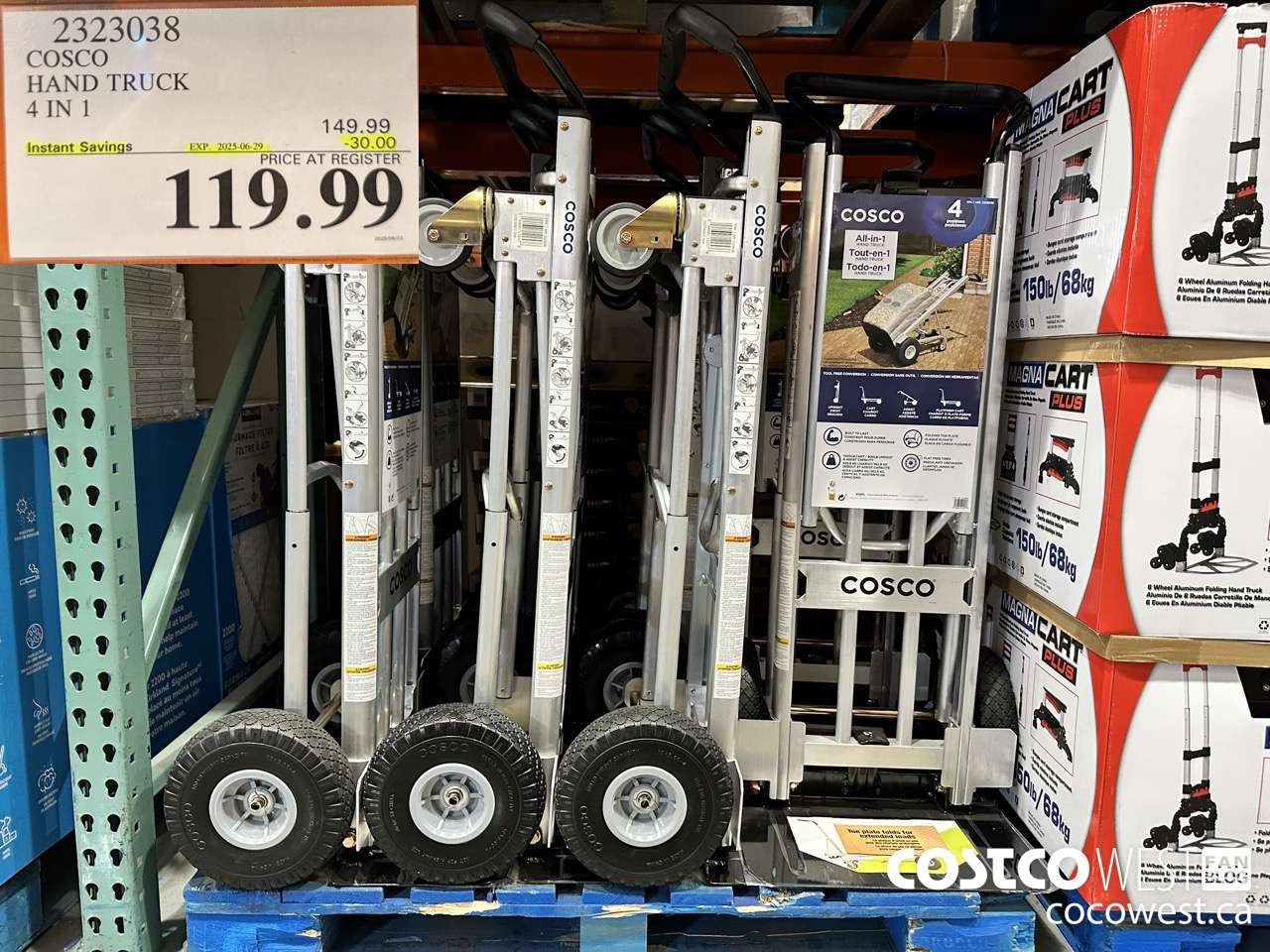 2323038 COSCO HAND TRUCK 4 IN 1 ($30.00 INSTANT SAVINGS EXPIRES ON 2025-06-29) $119.99