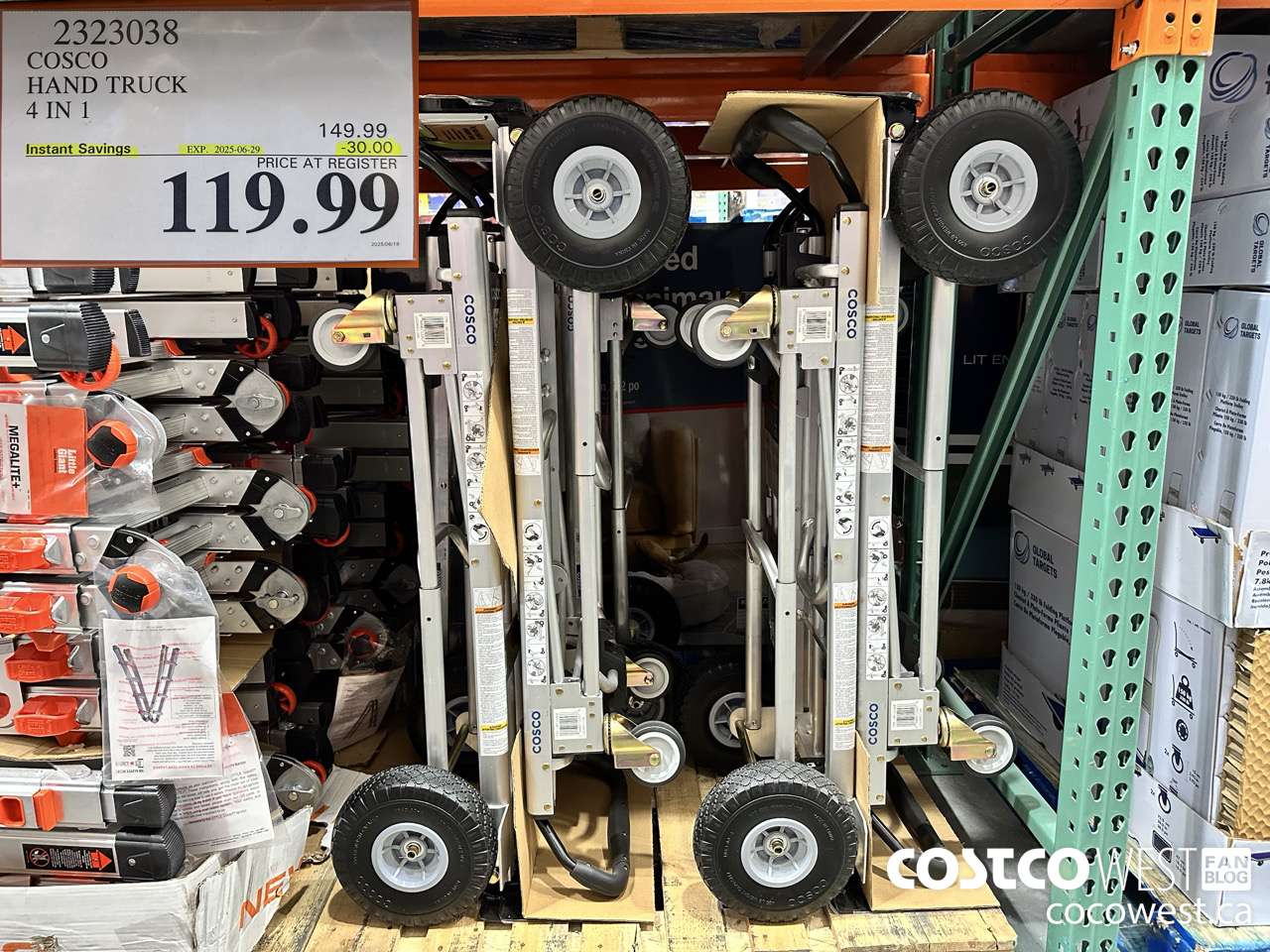 2323038 COSCO HAND TRUCK 4 IN 1 ($30.00 INSTANT SAVINGS EXPIRES ON 2025-06-29) $119.99