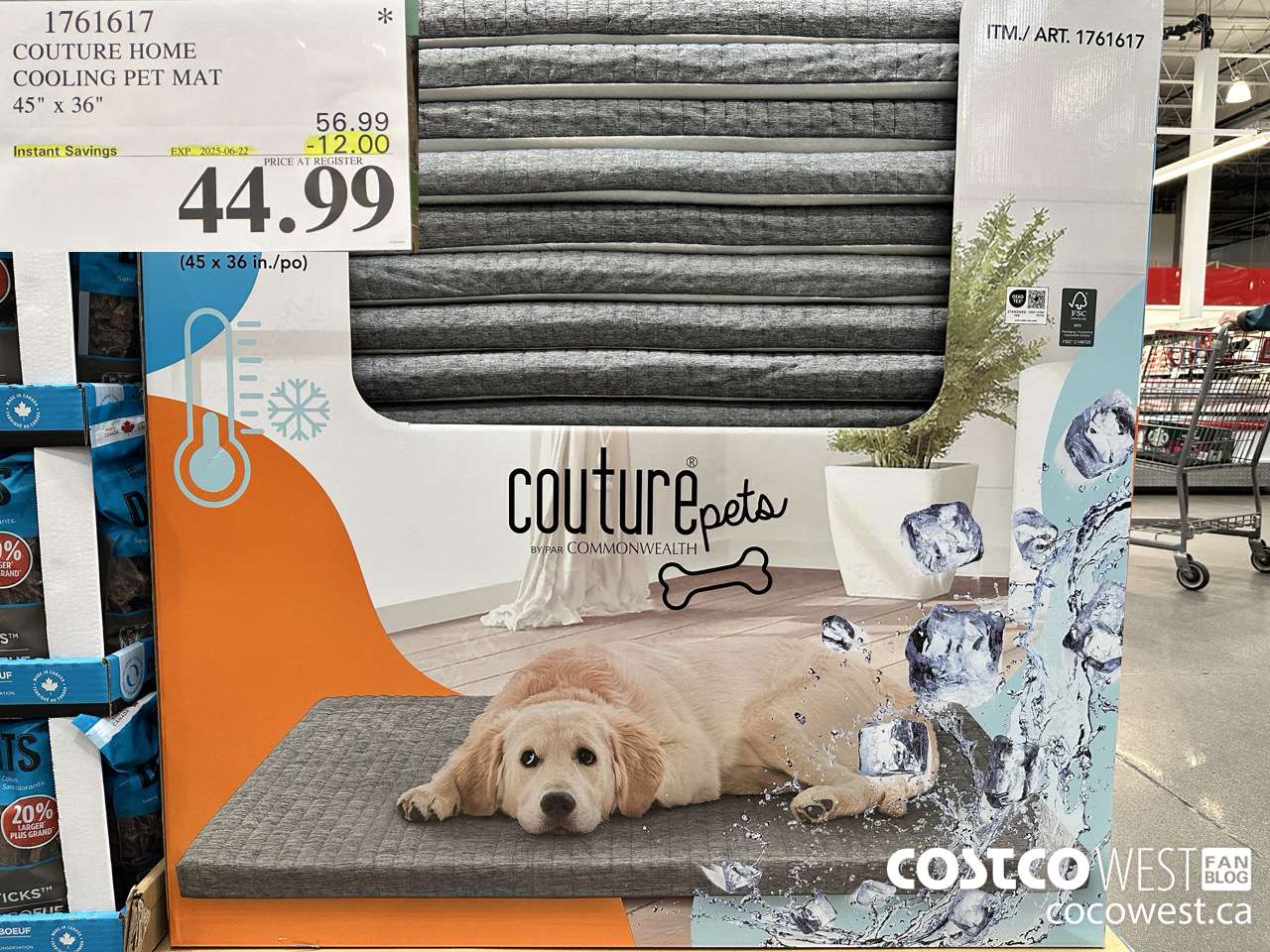 1761617 COUTURE HOME COOLING PET MAT 45