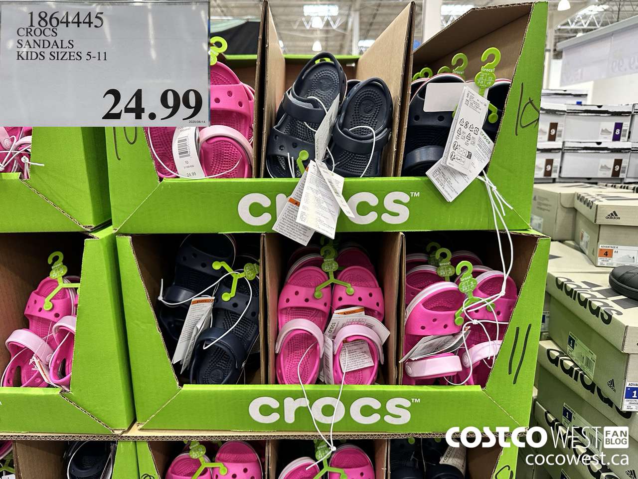 1864445 CROCS SANDALS KIDS SIZES 5-11 $24.99