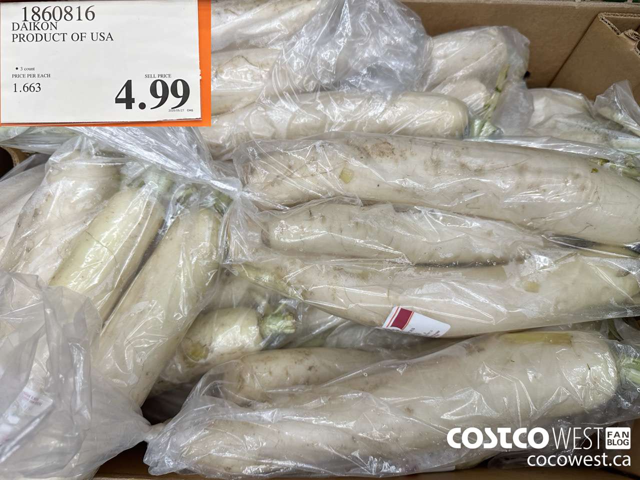 1860816 DAIKON PRODUCT OF USA $4.99