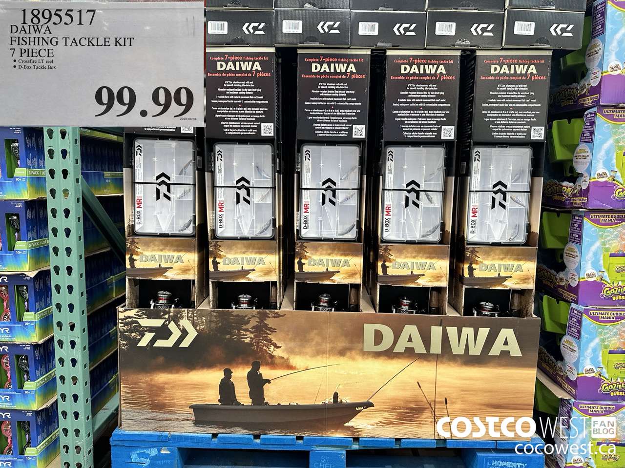 1895517 DAIWA FISHING TACKLE KIT 7 PIECE $99.99