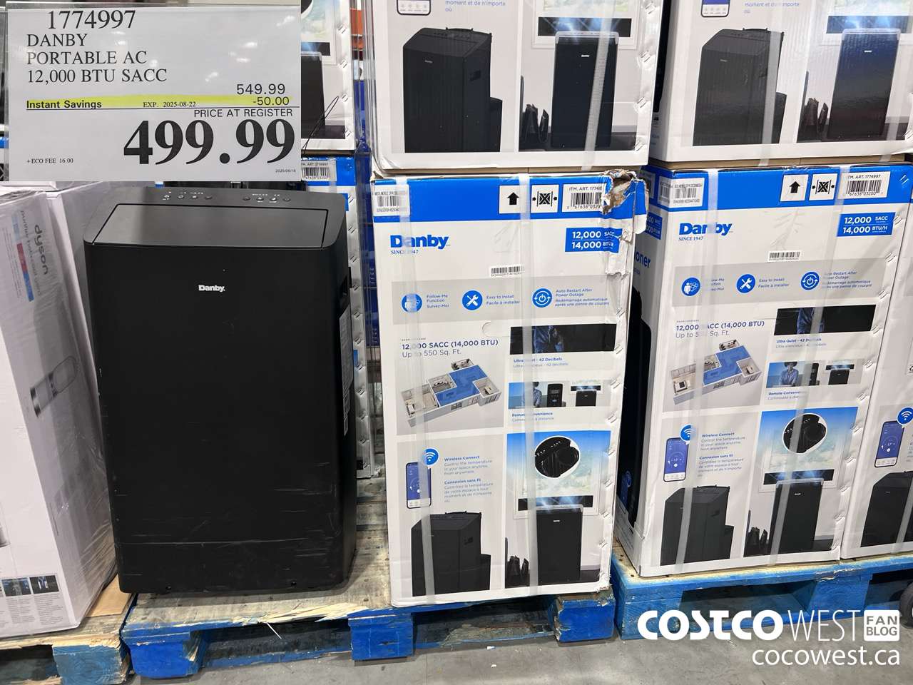 1774997 DANBY 3 IN 1 PORTABLE AC 12,000 BTU SACC ($50.00 INSTANT SAVINGS EXPIRES ON 2025-08-22) $499.99