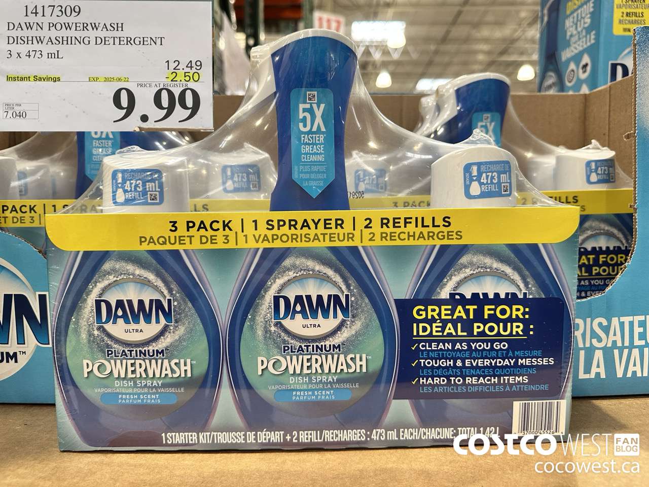 1417309 DAWN POWERWASH DISHWASHING DETERGENT 3 x 473 mL ($2.50 INSTANT SAVINGS EXPIRES ON 2025-06-22) $9.99