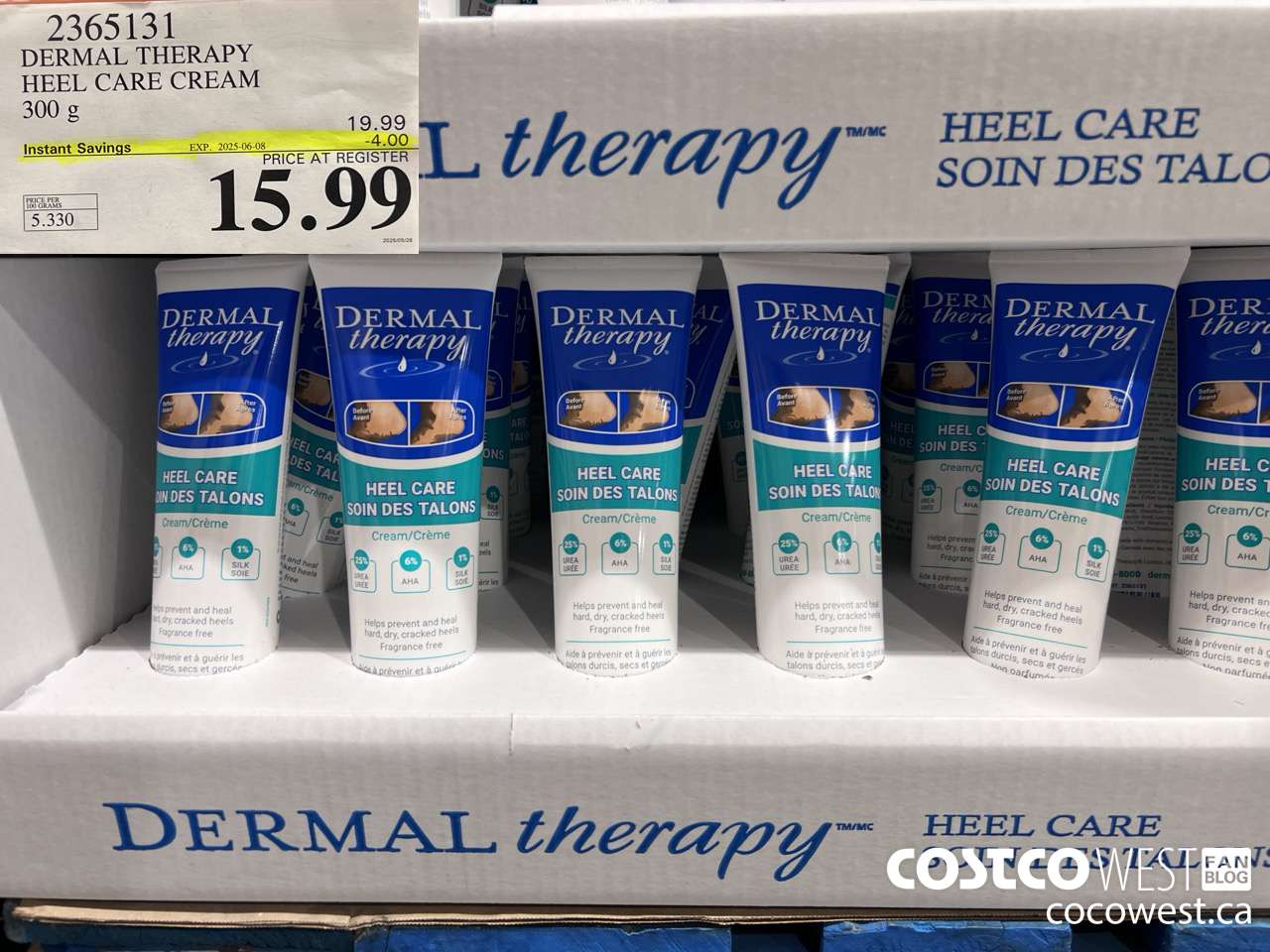 2365131 DERMAL THERAPY HEEL CARE 300G ($4.00 INSTANT SAVINGS EXPIRES ON 2025-06-08) $15.99