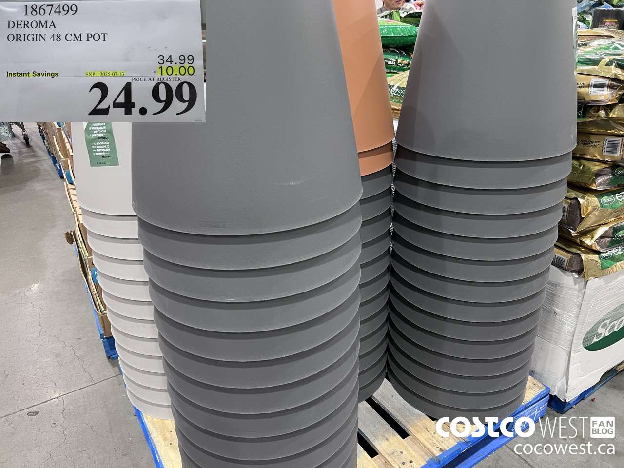 1867499 DEROMA ORIGIN 48 CM POT ($10.00 INSTANT SAVINGS EXPIRES ON 2025-07-13) $24.99