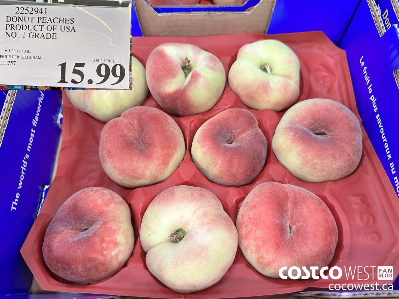 2252941 DONUT PEACHES PRODUCT OF USA NO. 1 GRADE $15.99