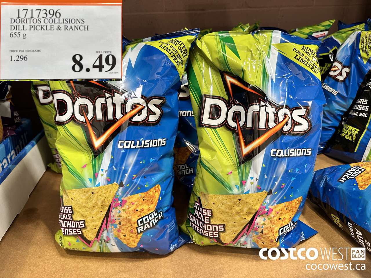 1717396 DORITOS COLLISIONS DILL PICKLE & RANCH 655G $8.49