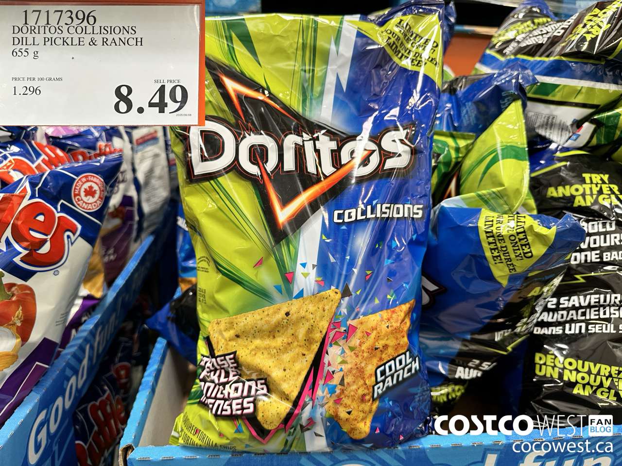 1717396 DORITOS COLLISIONS DILL PICKLE & RANCH 655G $8.49