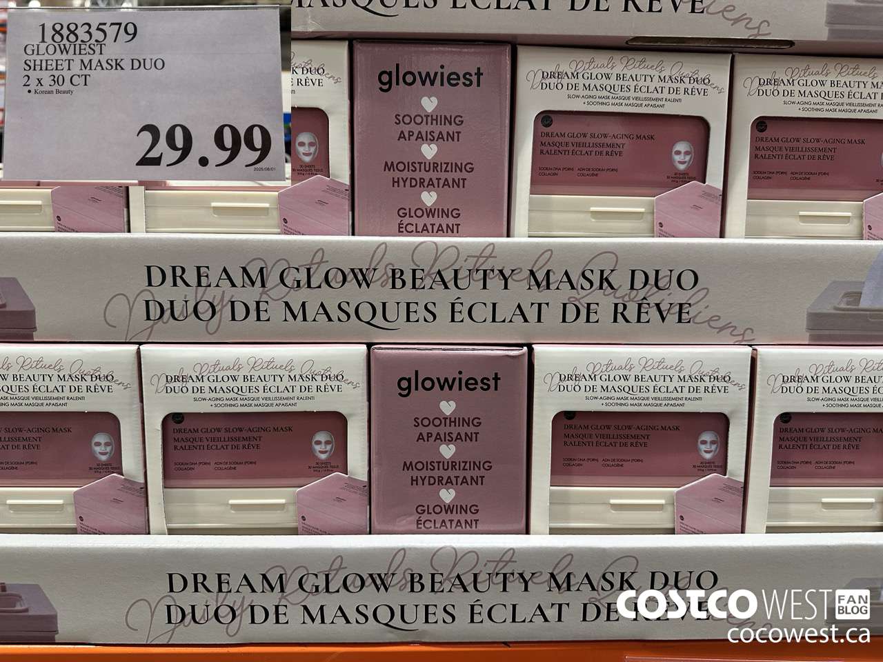 1883579 DREAM GLOW SHEET MASK DUO 2 X 30CT $29.99