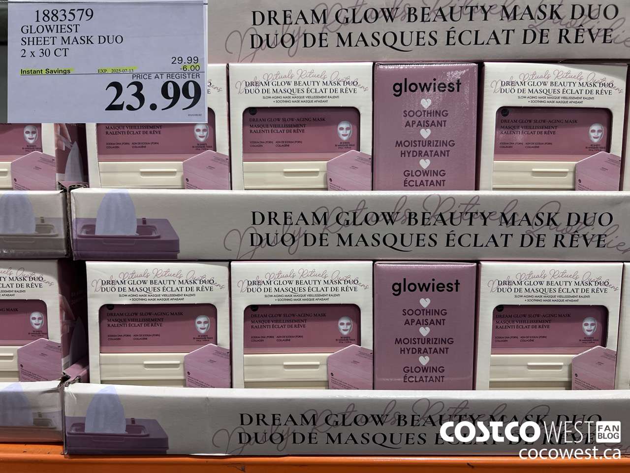 1883579 DREAM GLOW SHEET MASK DUO 2 X 30CT ($6.00 INSTANT SAVINGS EXPIRES ON 2025-07-13) $23.99