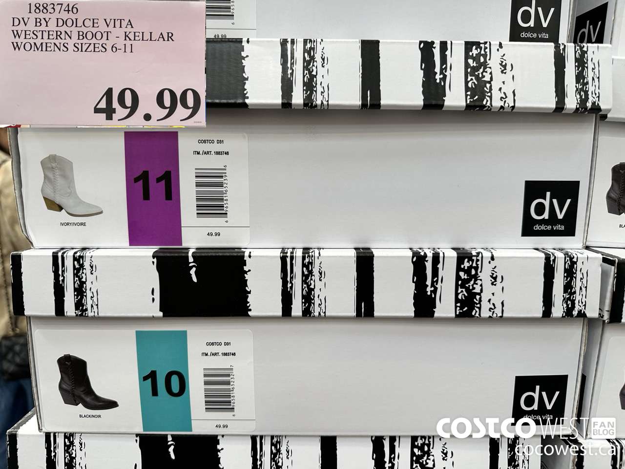 1883746 DV BY DOLCE VITA WESTERN BOOT KELLAR WOMENS SIZES 6-11 $49.99