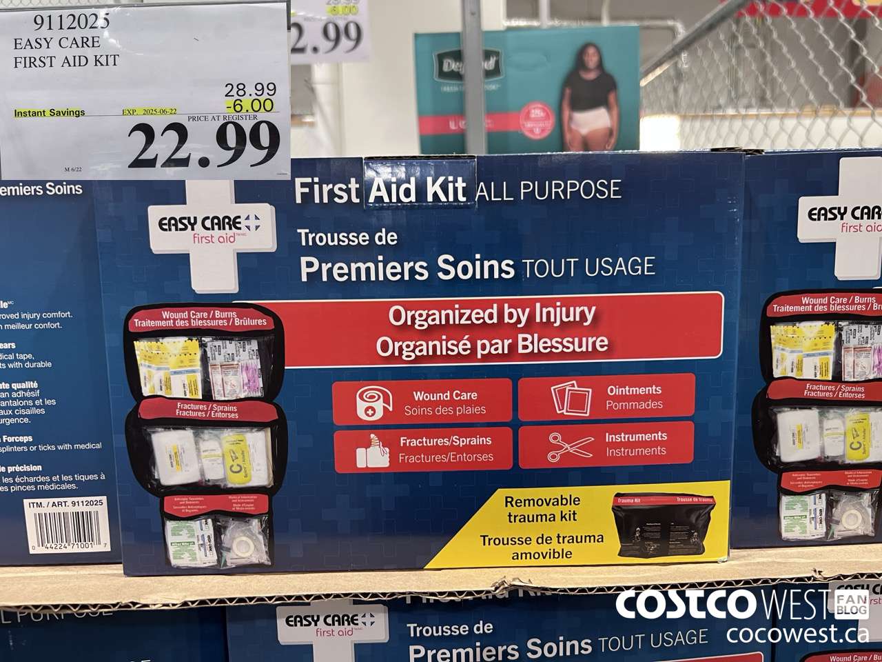 9112025 EASY CARE FIRST AID KIT ($6.00 INSTANT SAVINGS EXPIRES ON 2025-06-22) $22.99