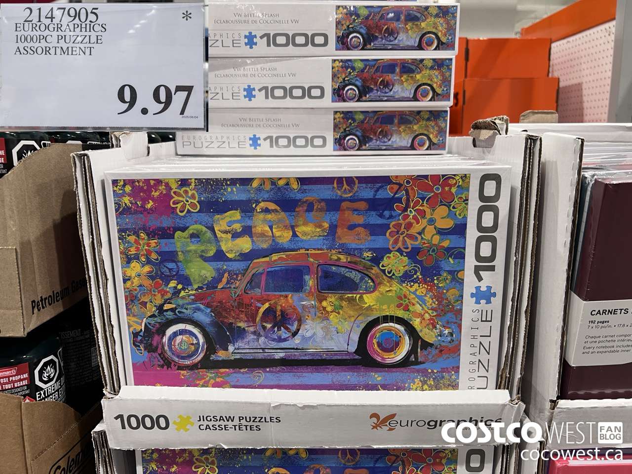 2147905 EUROGRAPHICS 1000PC PUZZLE ASSORTMENT $9.97