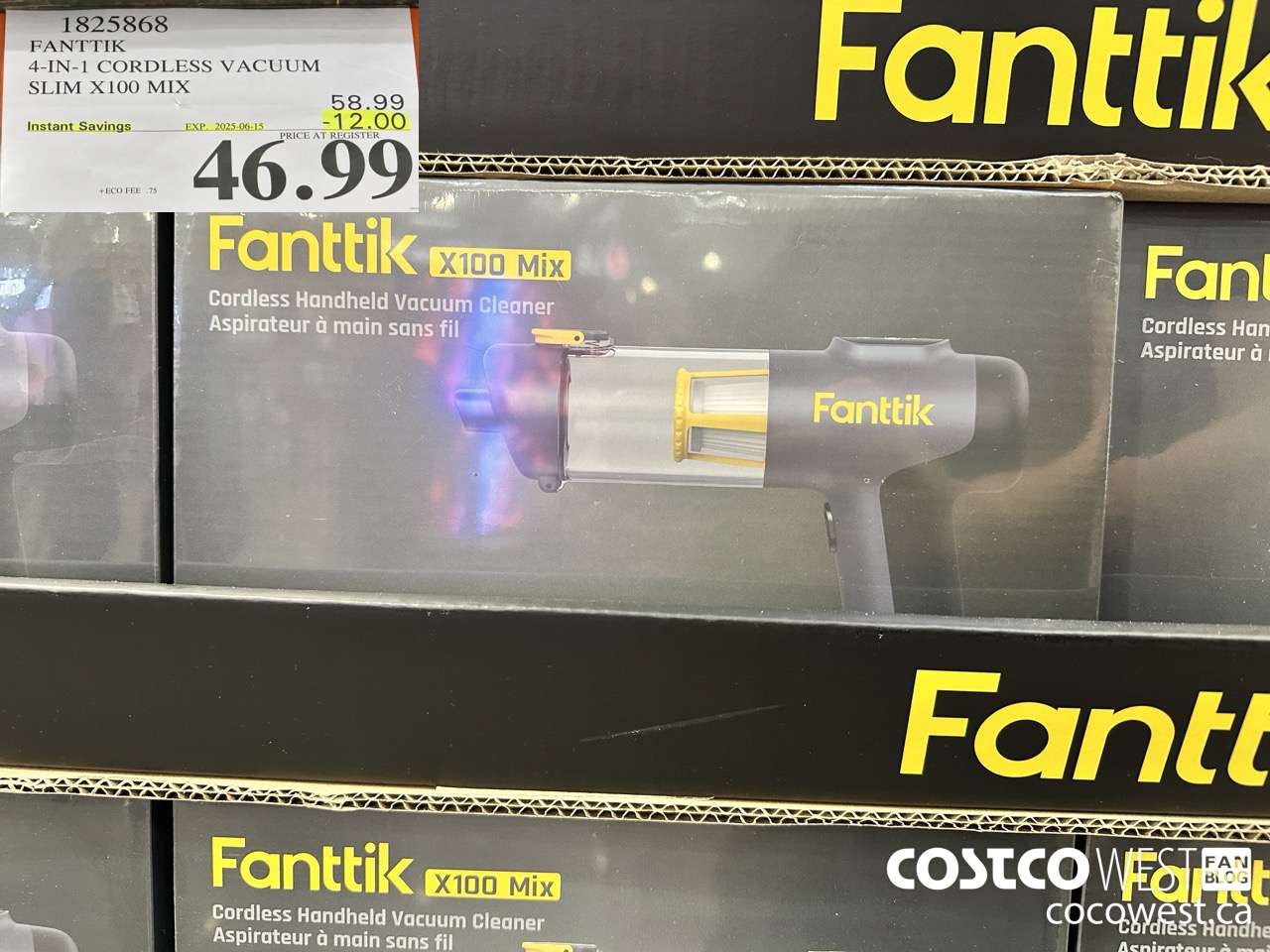 1825868 FANTTIK X100 4-IN-1 CORDLESS VACUUM ($12.00 INSTANT SAVINGS EXPIRES ON 2025-06-15) $46.99